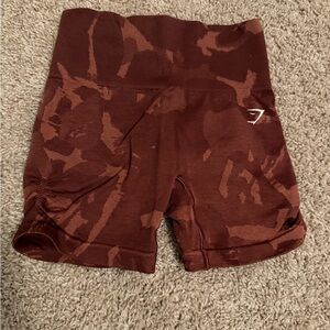 Gymshark Adapt Camo Seamless Shorts - XS - Red